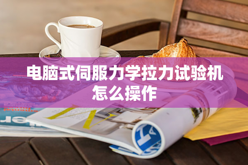 电脑式伺服力学拉力试验机怎么操作