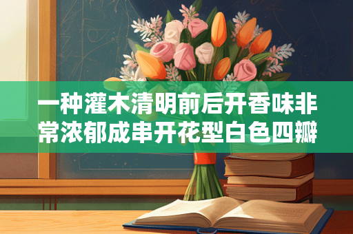 一种灌木清明前后开香味非常浓郁成串开花型白色四瓣紫色花蕊有人知道这是什么花吗